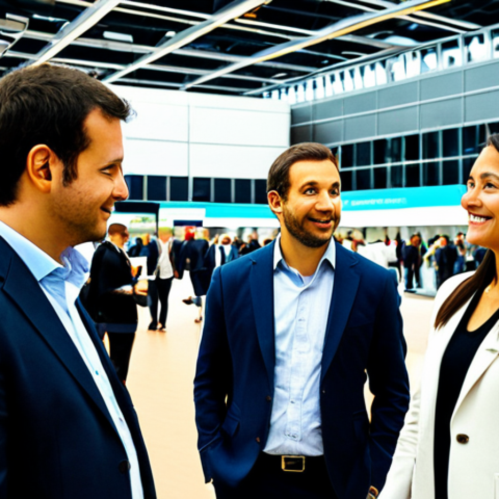 E-commerce Professional Networking**

"A professional attending an e-commerce industry conference in Paris, fully clothed in business casual attire, engaging in a conversation with other professionals, friendly atmosphere, well-lit convention center background, safe for work, appropriate content, perfect anatomy, natural proportions, professional, family-friendly."

**