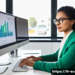 전자상거래 관리사 실기 시험 대비 데이터 분석 학습법 - **Prompt Title: The Digital Detective Unraveling E-commerce Data**
    **Description:** A mid-shot o...