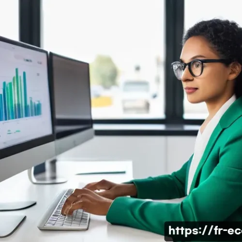 전자상거래 관리사 실기 시험 대비 데이터 분석 학습법 - **Prompt Title: The Digital Detective Unraveling E-commerce Data**
    **Description:** A mid-shot o...